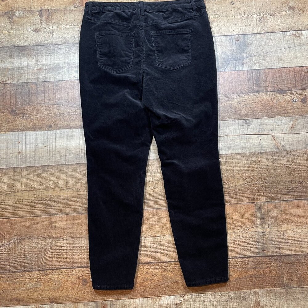 Talbots Black Mini Corduroy High Waist Jegging Ankle size 10P - Picture 4 of 4